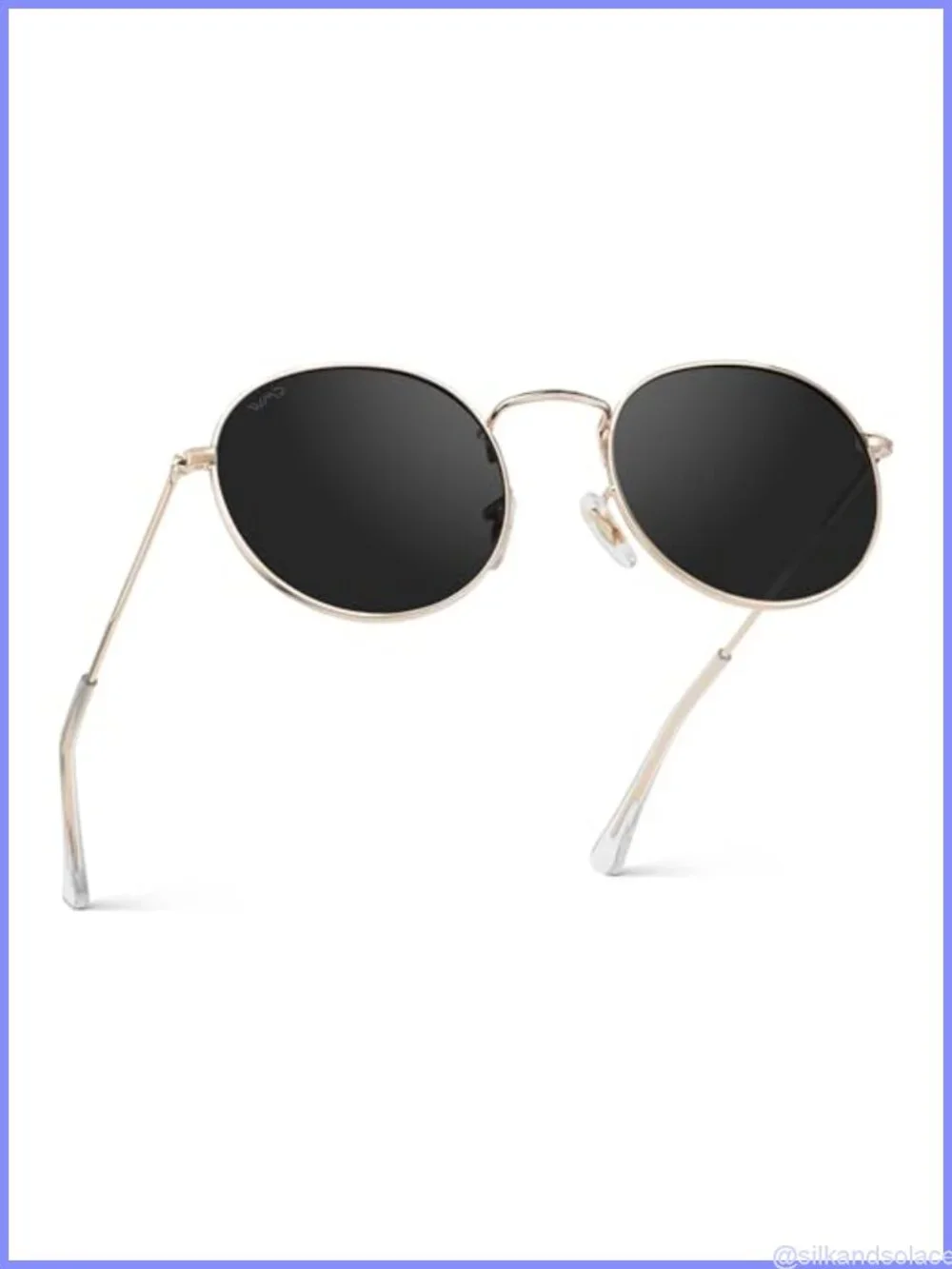 Polarized Round Sunglasses UV400 Full Frame Hiking Driving Beach Eyewear